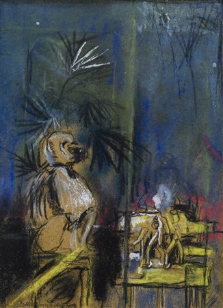 SUTHERLAND GRAHAM (1903 - 1980) - Monkey and machine.