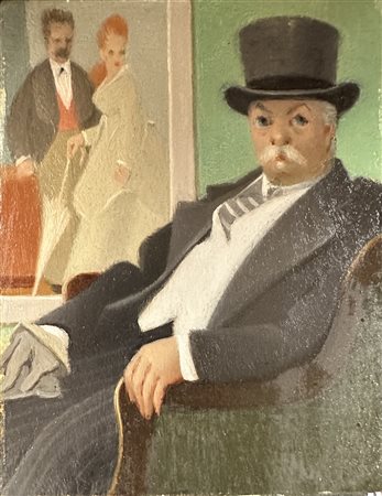 CALDERARA ANTONIO (1903 - 1978) - Ritratto del padre.