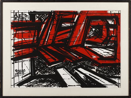 BERTI VINICIO (1921 - 1991) - Situazioni multiple costruttive narrative.