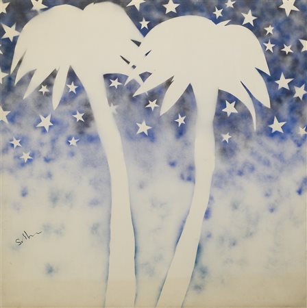 SCHIFANO MARIO (1934 - 1998) - Senza titolo (Oasi).