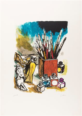 Renato Guttuso (Bagheria 1911-Roma 1987)  - Senza titolo