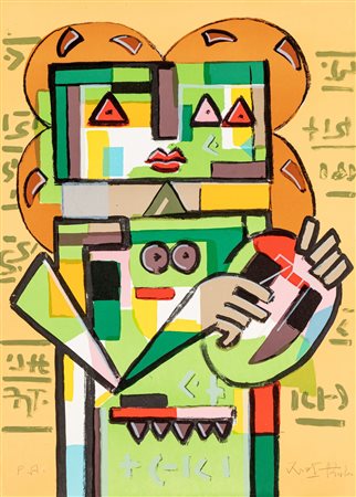 Ibrahim Kodra (Albania 1918-Milano 2006)  - Senza titolo