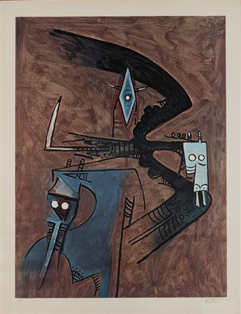 Wifredo Lam (Sagua la Grande 1902-Parigi 1982)  - Senza titolo
