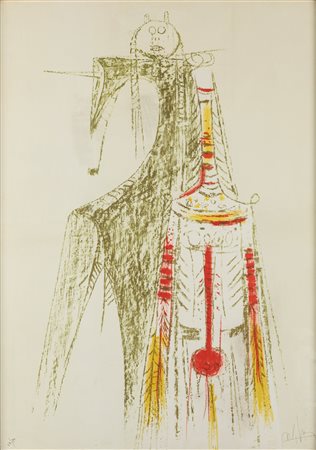 Wifredo Lam (Sagua la Grande 1902-Parigi 1982)  - Totem, 1960