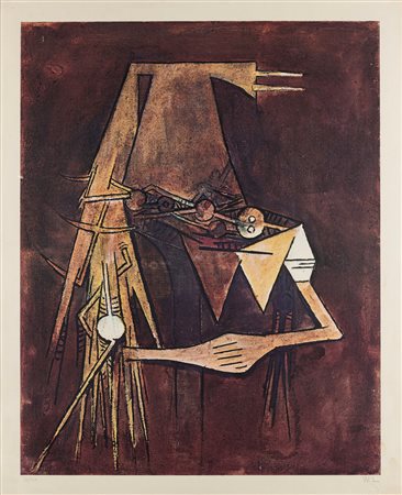 Wifredo Lam (Sagua la Grande 1902-Parigi 1982)  - Senza titolo