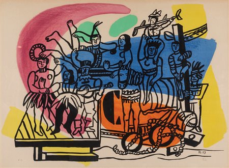 Fernand Léger (Argentan 1881-Gif-sur-Yvette 1955)  - Parade, 1953