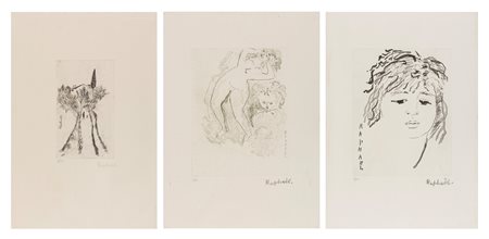 Antonietta Raphaël Mafai (Kaunas 1895-Roma 1975)  - lotto composto da 03 incisioni