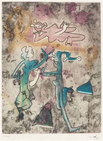 Roberto Sebastian Matta (Santiago Del Cile  1911-Civitavecchia 2002)  - Senza titolo
