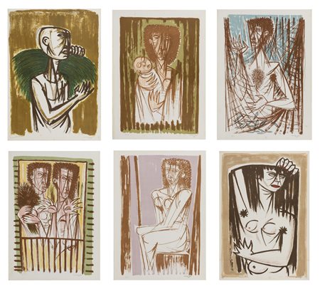 Giuseppe Migneco (Messina 1908-Milano 1997)  - Figure