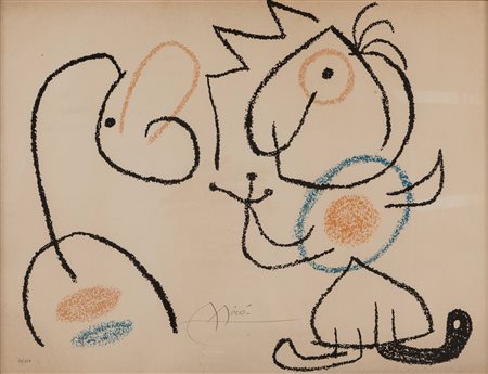 Joan Mirò (Barcellona 1893-Maiorca 1983)  - Senza titolo