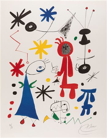Joan Mirò (Barcellona 1893-Maiorca 1983)  - Senza titolo, 1979