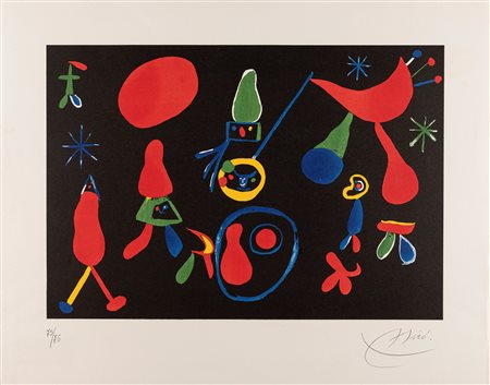 Joan Mirò (Barcellona 1893-Maiorca 1983)  - Senza titolo, 1979