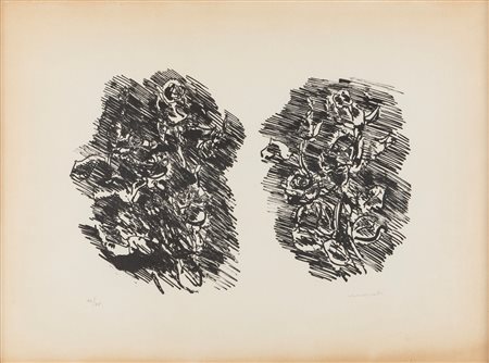 Ennio Morlotti (Lecco 1910-Milano 1992)  - Senza titolo (Fiori)