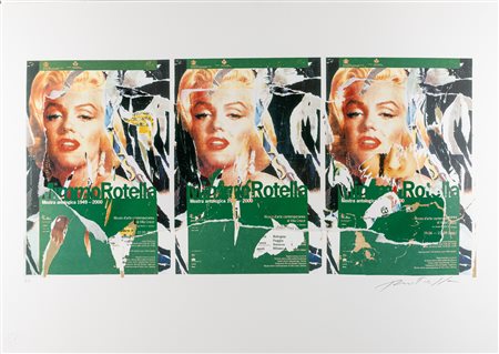 Mimmo Rotella (Catanzaro 1918-Milano 2006)  - Senza titolo (Marylin)