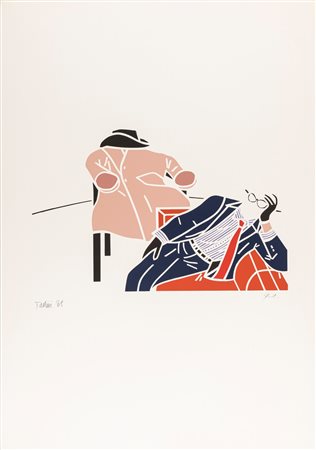 Emilio Tadini (Milano 1927-2002)  - Senza titolo, 1961