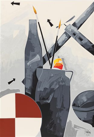 Emilio Tadini (Milano 1927-2002)  - Senza titolo
