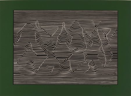 Victor Vasarely (Pécs 1906-Parigi 1997)  - Senza titolo