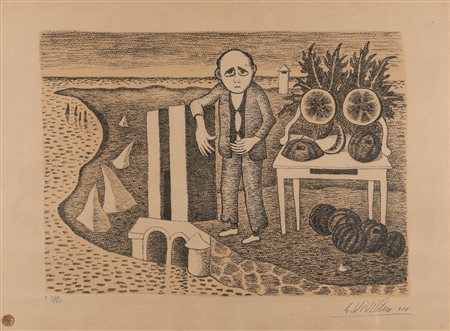 Giuseppe Viviani (San Giuliano Terme 1898-Pisa 1965)  - Caterattaio, 1961