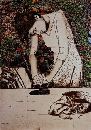 Vik Muniz (1961)  - Isis (Woman Ironing) dalla serie "Pictures of Garbage", 2008/2011