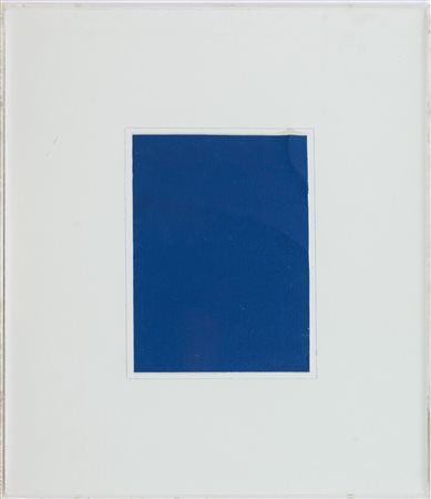 Agostino Bonalumi, Spartito minimo blu scuro, 1998