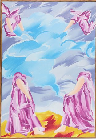 Umberto Buscioni, Evangelisti con testimone, 1985