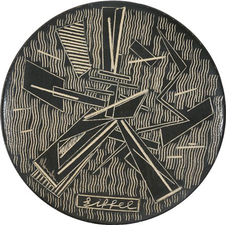 Aldo Mondino, Eiffel, 1978