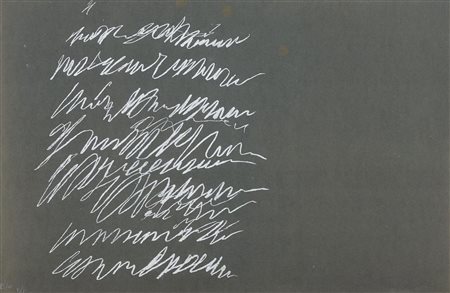 Cy Twombly, Senza titolo (Dalle 8 Odi di Orazio), 1968