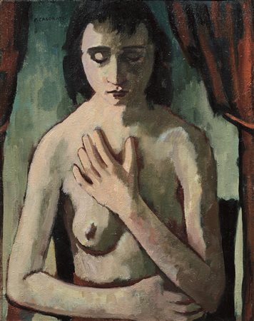 Felice Casorati, Fanciulla bruna, 1942