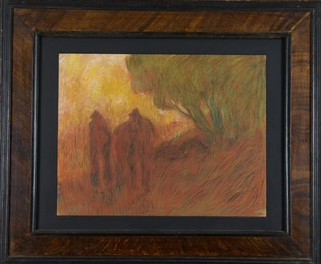 Lorenzo Viani, Viandanti in pineta, 1900-1903