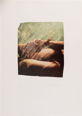 MIMMO ROTELLA (Catanzaro 1918 - Milano 2006) "Senza titolo". Litografia...