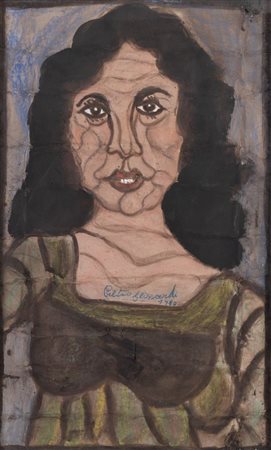 PIETRO GHIZZARDI (Viadana 1906 - Boretto 1986) “Ritratto femminile”, 1970....