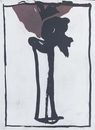 JOAN HERNANDEZ PIJUAN (Barcellona 1931 - 2005) "FLOR-4", 1987. Acquaforte e...