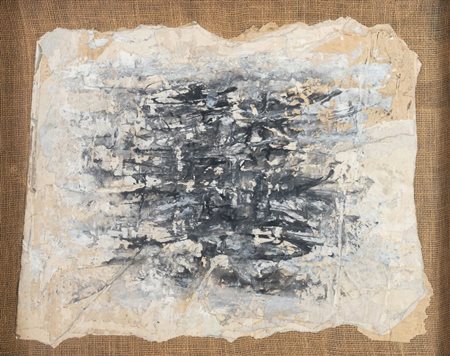 CONCETTO POZZATI (Vò 1935 - Bologna 2017) “Terza lacerazione”, anni ‘50. Olio...