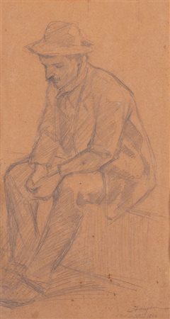 AUGUSTO MAJANI detto NASICA (Budrio 1867 - Buttrio 1959) " Studio per il...