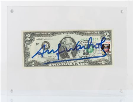 ANDY WARHOL (Pittsburgh 1928 - New York 1987) "Two Dollar Bill (Thomas...