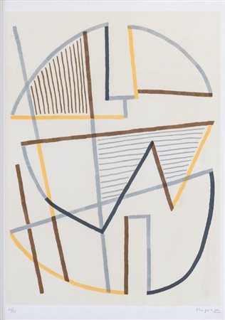 ALBERTO MAGNELLI (Firenze 1888 – Meudon 1971) "Donna seduta". Litografia a...