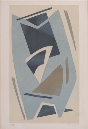 ALBERTO MAGNELLI (Firenze 1888 – Meudon 1971) "Senza titolo". Litografia a...