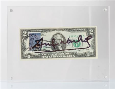 ANDY WARHOL (Pittsburgh 1928 - New York 1987) "Two Dollar Bill (Thomas...