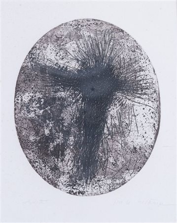 LUCIANO DE VITA (Ancona 1929 - Bologna 1992) "Senza titolo". Litografia a...