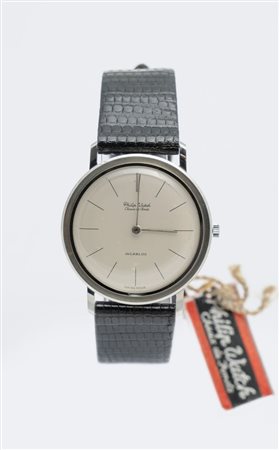 Philip Watch Calatrava, anni 60 Cassa rotonda in acciaio. Quadrante argenté,...