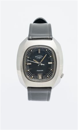 Rotary Tonneau, anni 60 Cassa tonneau in acciaio. Quadrante blu, indici...