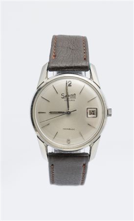 Sabina Calatrava, anni 60 Cassa rotonda in acciaio, anse sfaccettate....