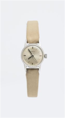 Schmidlin Schaffausen Lady, anni 50 Cassa rotonda in acciaio e metallo...