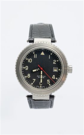 Solotempo Anonimo stile militare, anni 80 Cassa rotonda in acciaio. Quadrante...