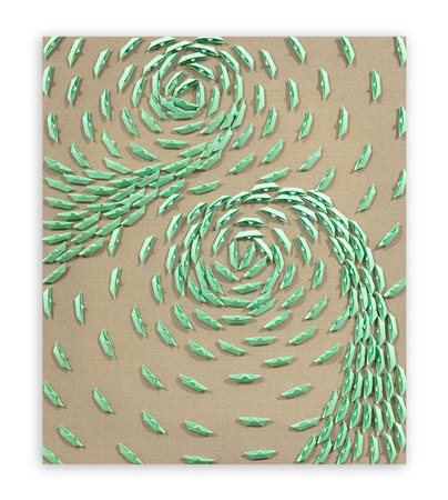 RICCARDO GUSMAROLI (1963) - Vortice Verde, 2022
