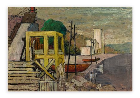 FERDINANDO MANDELLI (1943) - La cava al Serio, 1956