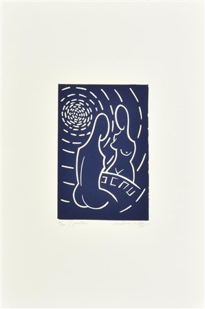 Giovanni Boffa I GIOCATORI linoleumgrafia su carta, cm 48,5x33,5; es. 17/30...