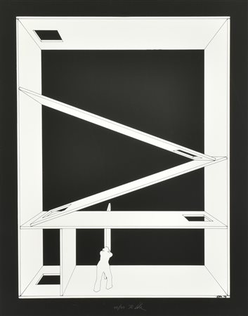 Roberto Vota CASELLARIO N.5 serigrafia su carta, cm 57x44, es. 46/90 firma e...