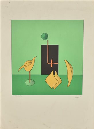 Ignoto ZOO PRIVATO serigrafia su carta, cm 62x46; es. IX/XX firma, titolo e...