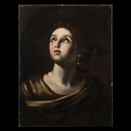 Pittore napoletano della seconda metà del XVII secolo, Volto di santa